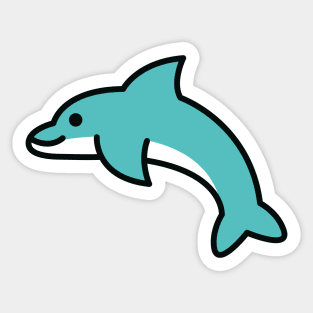 Cute & Simple Dolphin Sticker